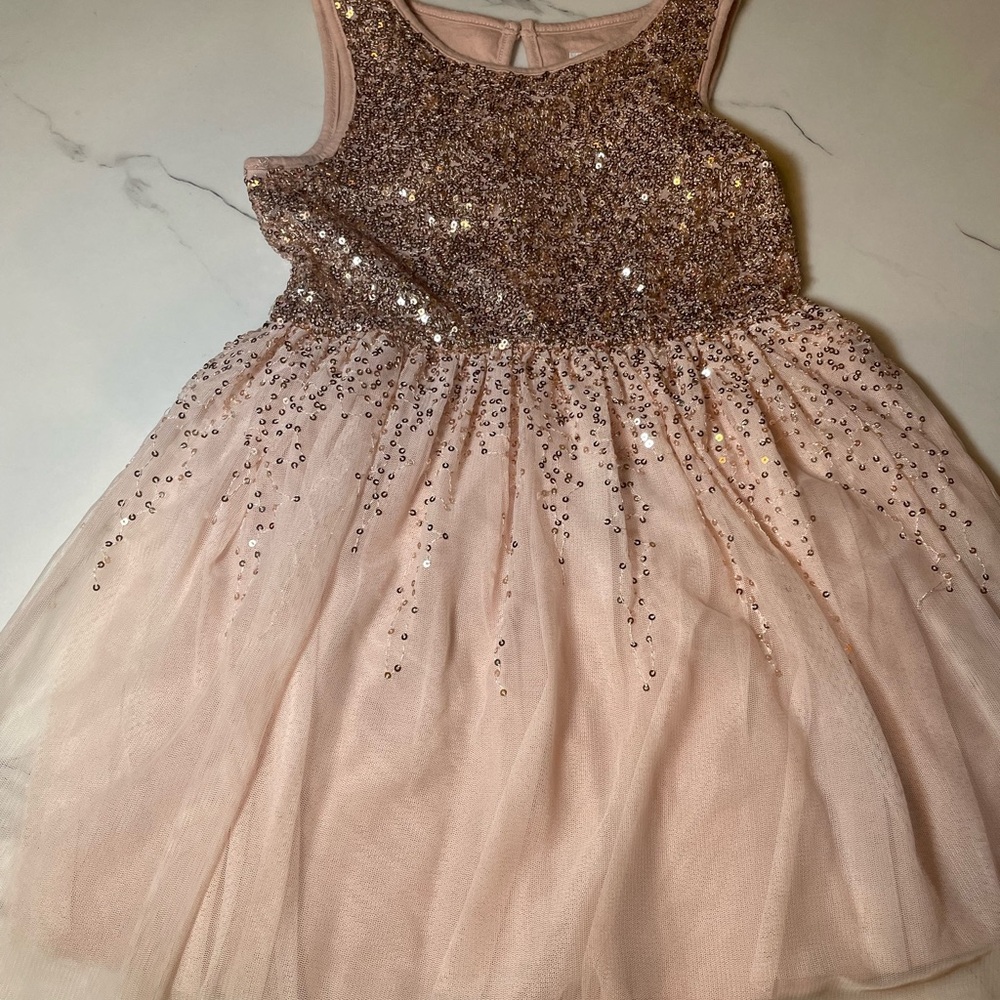 GAP Kids Light Pink Sequin Tee XS